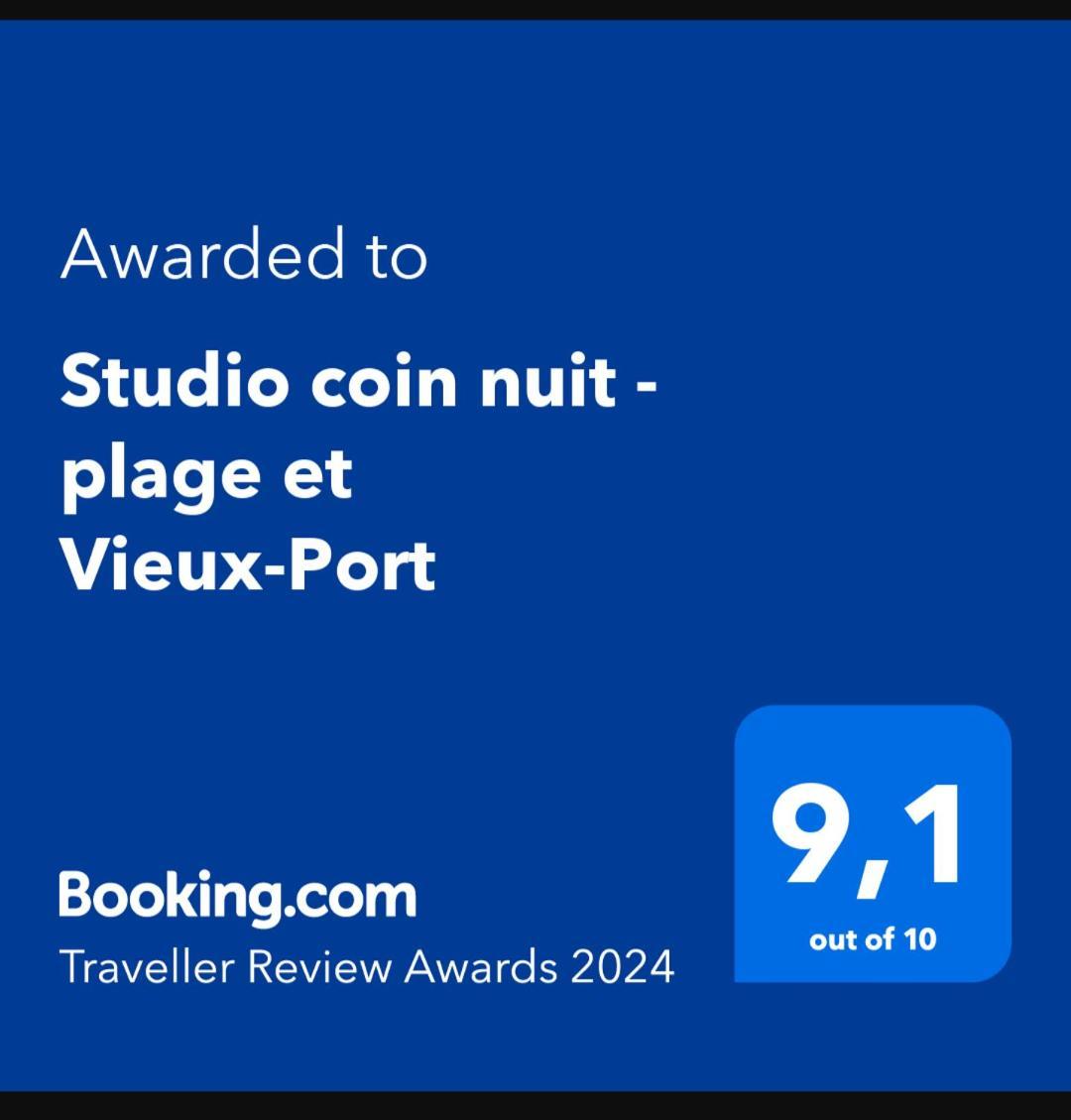 Studio Coin Nuit, Entre Plage Et Centre Marseille Luaran gambar